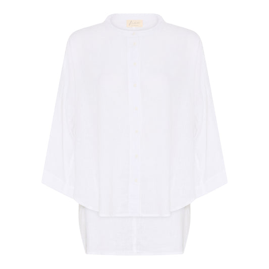 Seoul Short Shirt (Linen) BRIGHT WHITE