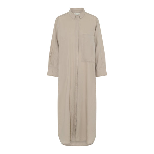 Lyon Long Dress (Linen) PURE CASHMERE