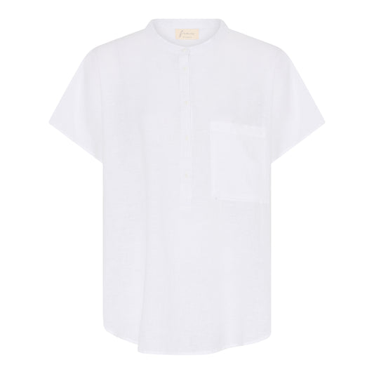 Colombo SS Top (Linen) BRIGHT WHITE