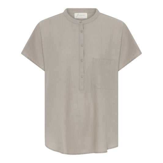 Colombo SS Top (Linen) PURE CASHMERE