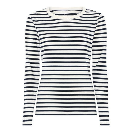 Lucca Blouse DARK NAVY STRIPE