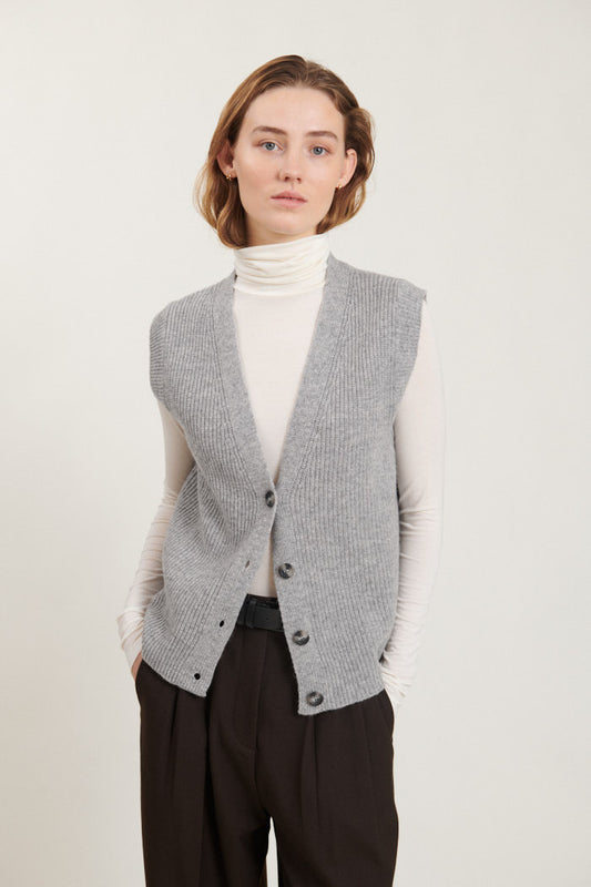 Lise Vest LIGHT GREY