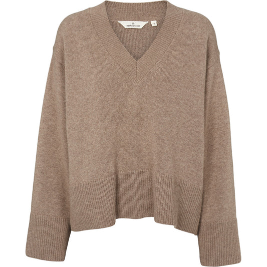 Cady V-Neck Sweater (Greige)